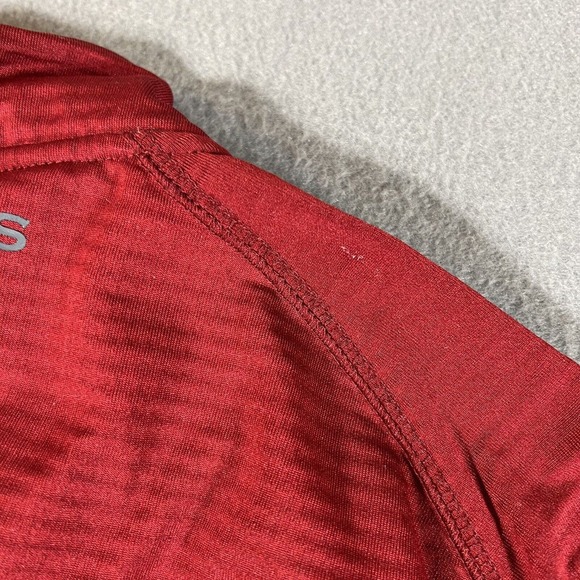 Orvis Horseshoe Hills Fleece Red Quarter Zip Performance Pullover XL - Picture 5 of 10